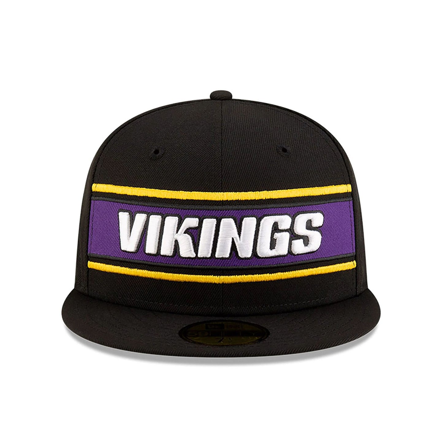 This is a Minnesota Vikings NFL Sideline 2024 Black 59FIFTY Fitted Cap 3