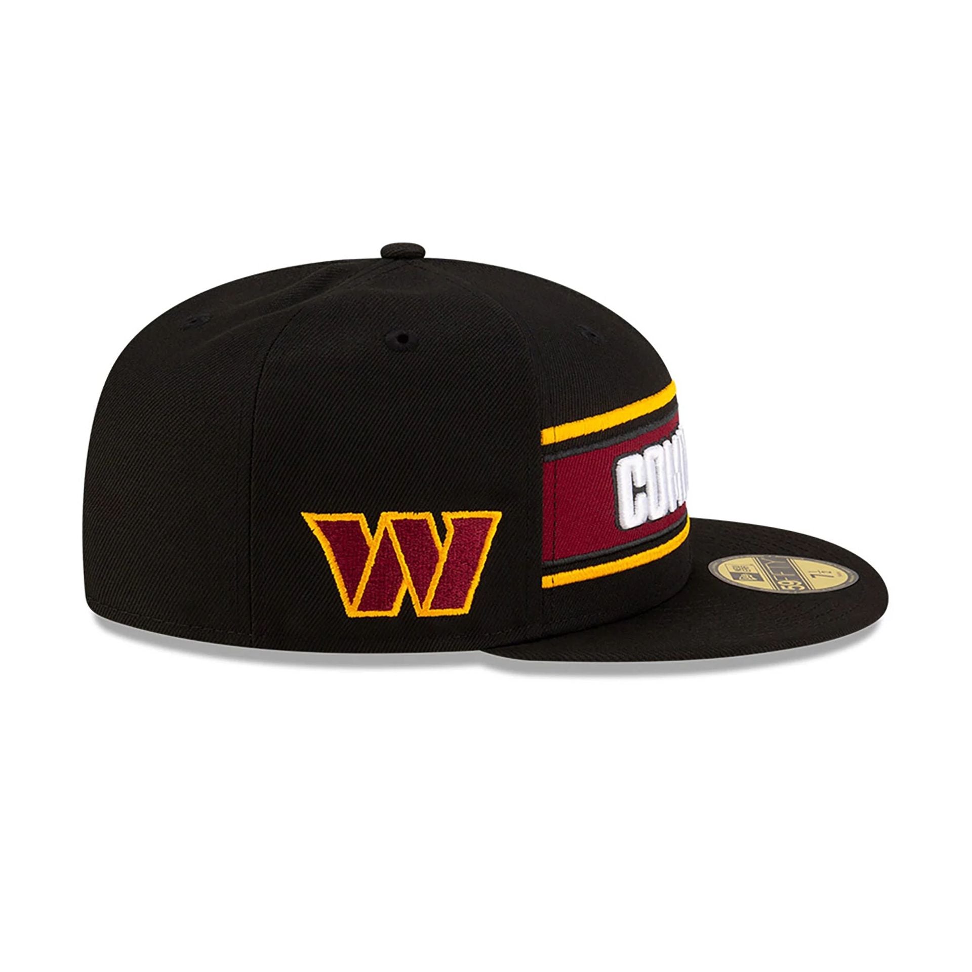 This is a Washington Commanders NFL Sideline 2024 Black 59FIFTY Fitted Cap 6