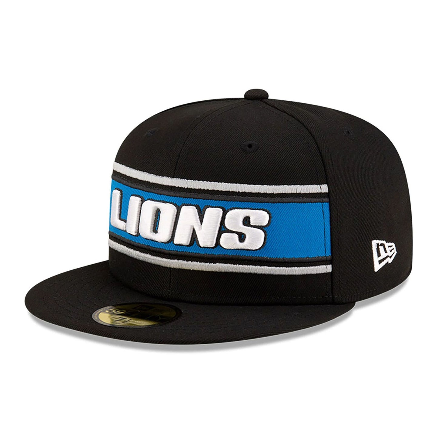 This is a Detroit Lions NFL Sideline 2024 Black 59FIFTY Fitted Cap 4