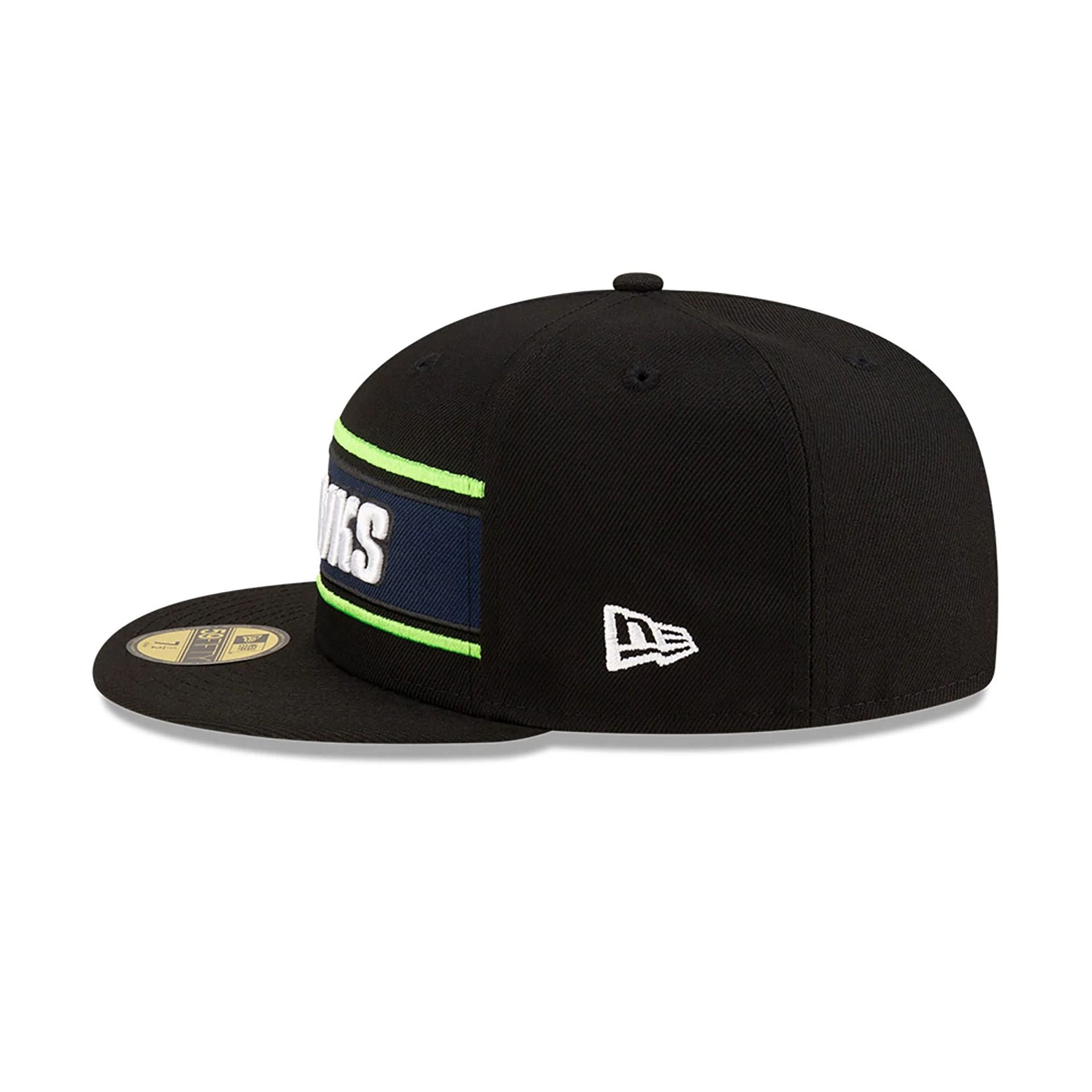 This is a Seattle Seahawks NFL Sideline 2024 Black 59FIFTY Fitted Cap 7