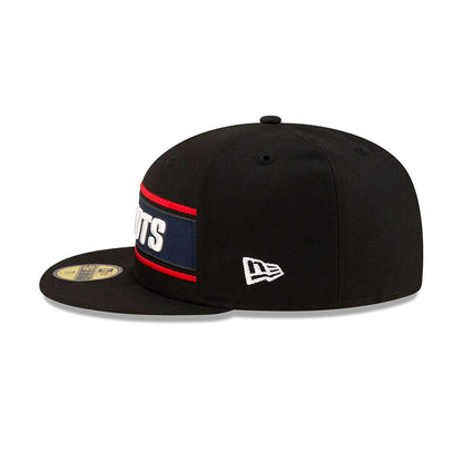 This is a New England Patriots NFL Sideline 2024 Black 59FIFTY Fitted Cap 7