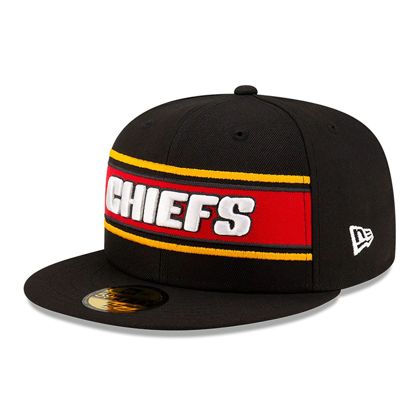 This is a Kansas City Chiefs NFL Sideline 2024 Black 59FIFTY Fitted Cap 4