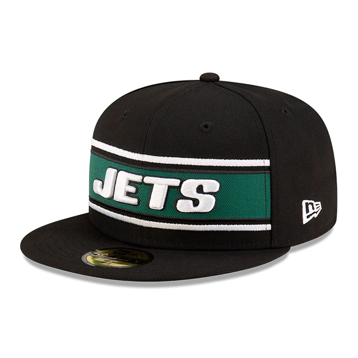 This is a New York Jets NFL Sideline 2024 Black 59FIFTY Fitted Cap 4