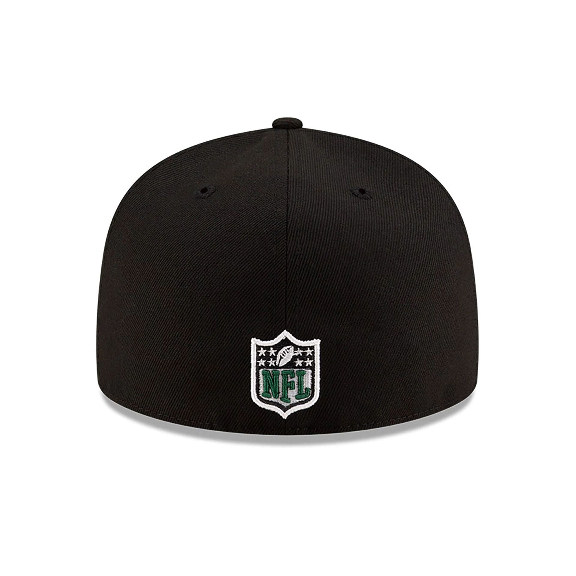 This is a New York Jets NFL Sideline 2024 Black 59FIFTY Fitted Cap 5