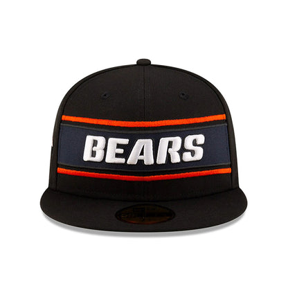 This is a Chicago Bears NFL Sideline 2024 Black 59FIFTY Fitted Cap 3