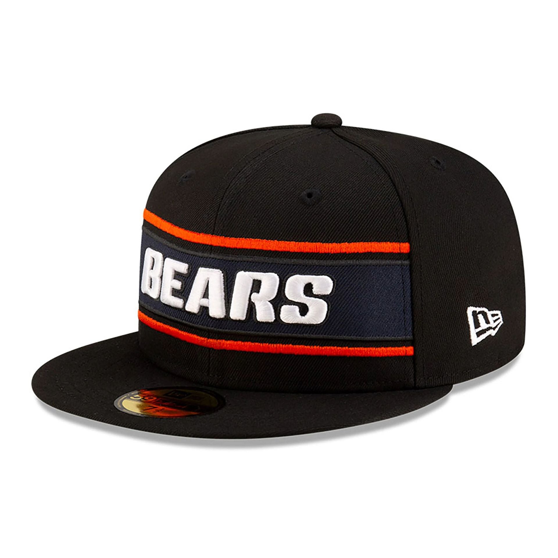 This is a Chicago Bears NFL Sideline 2024 Black 59FIFTY Fitted Cap 4