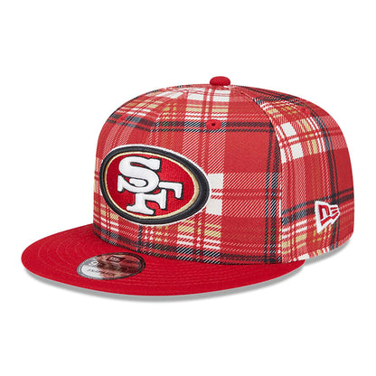 This is a San Francisco 49ers NFL Sideline 2024 Black 9FIFTY Snapback Adjustable Cap 1