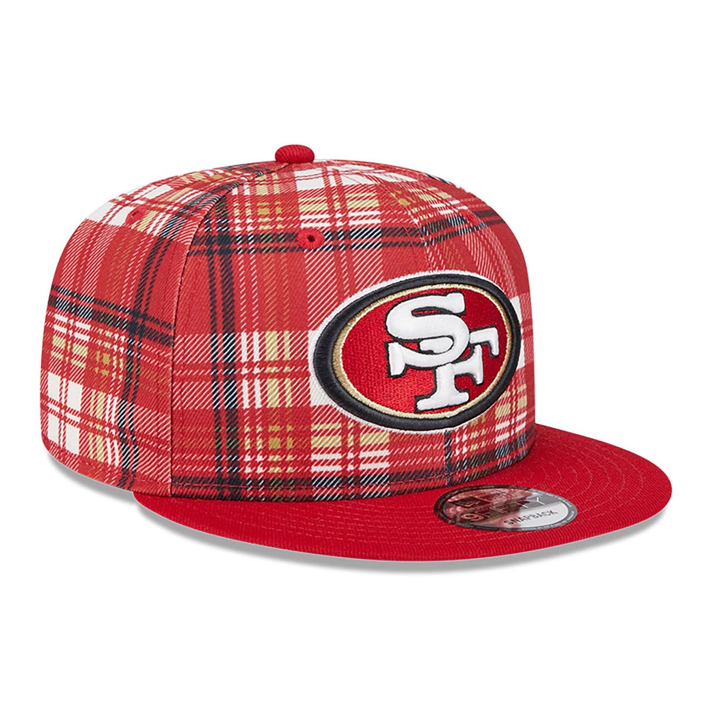 This is a San Francisco 49ers NFL Sideline 2024 Black 9FIFTY Snapback Adjustable Cap 4