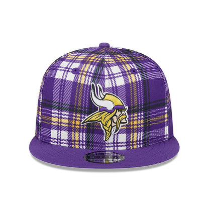 This is a Minnesota Vikings NFL Sideline 2024 Purple 9FIFTY Snapback Cap 3