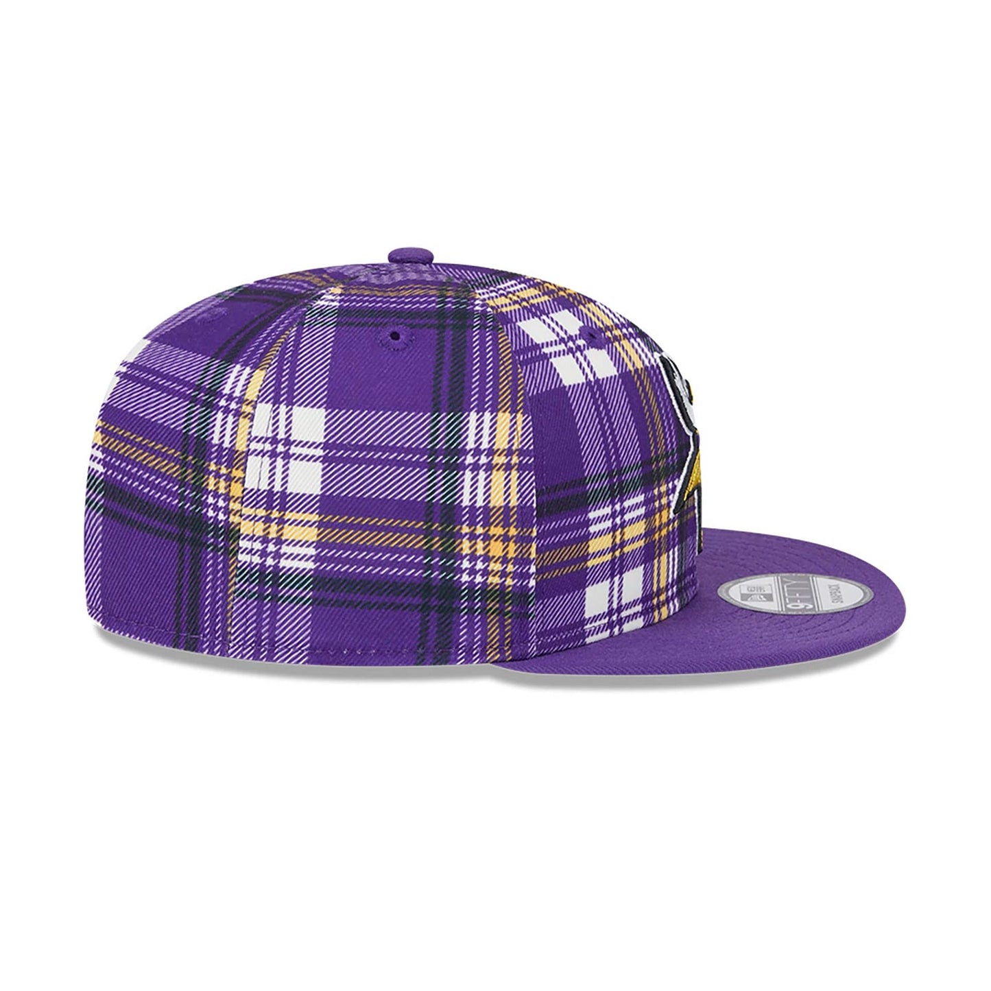 This is a Minnesota Vikings NFL Sideline 2024 Purple 9FIFTY Snapback Cap 6