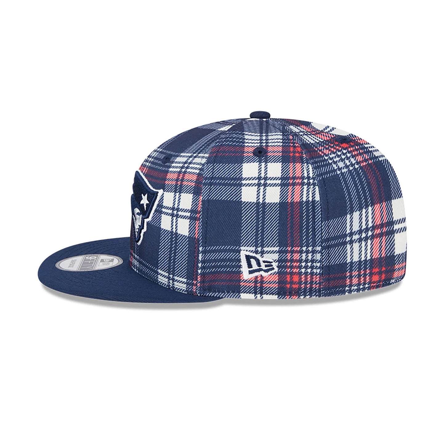 This is a New England Patriots NFL Sideline 2024 Dark Blue 9FIFTY Snapback Cap 7