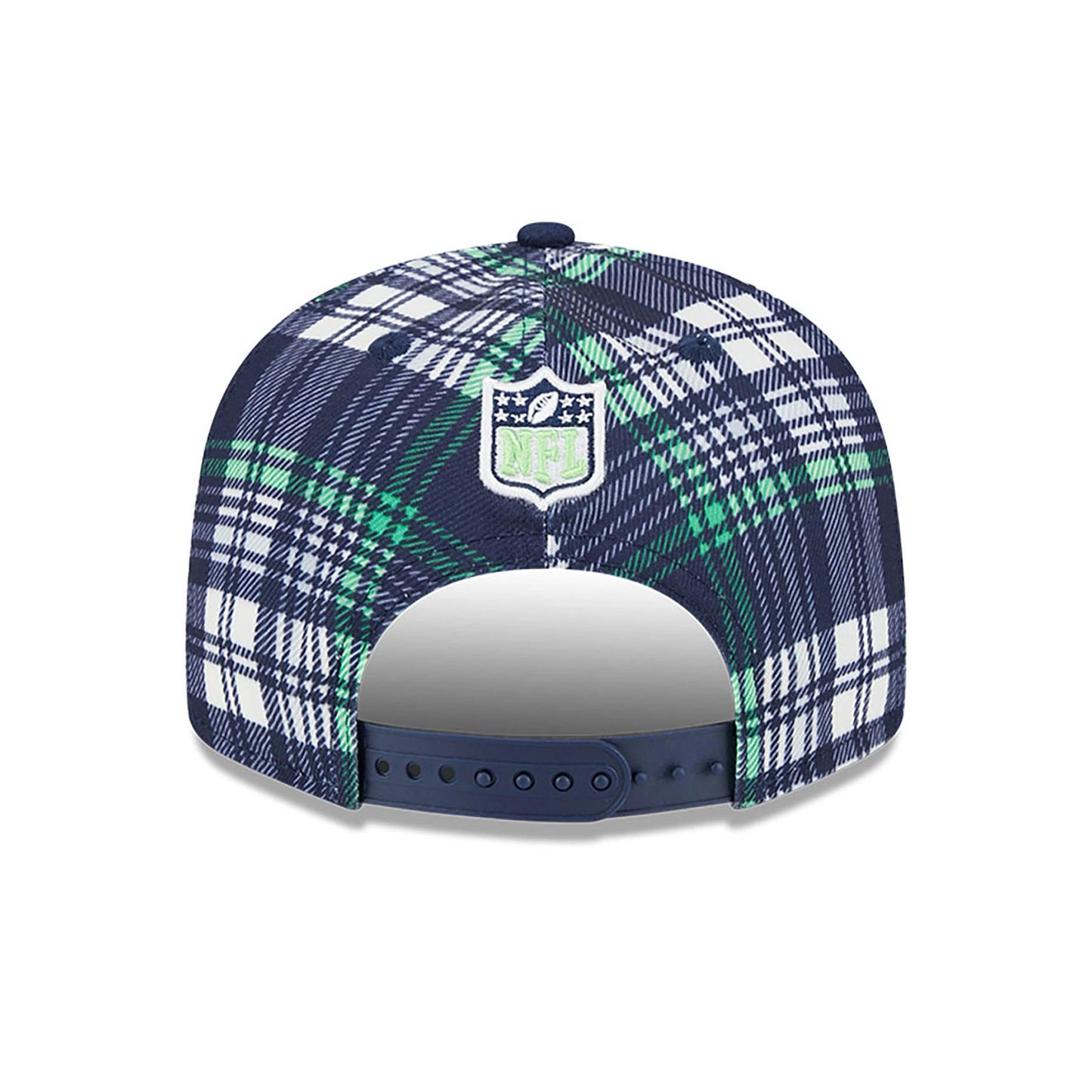 This is a Seattle Seahawks NFL Sideline 2024 Dark Blue 9FIFTY Snapback Cap 4