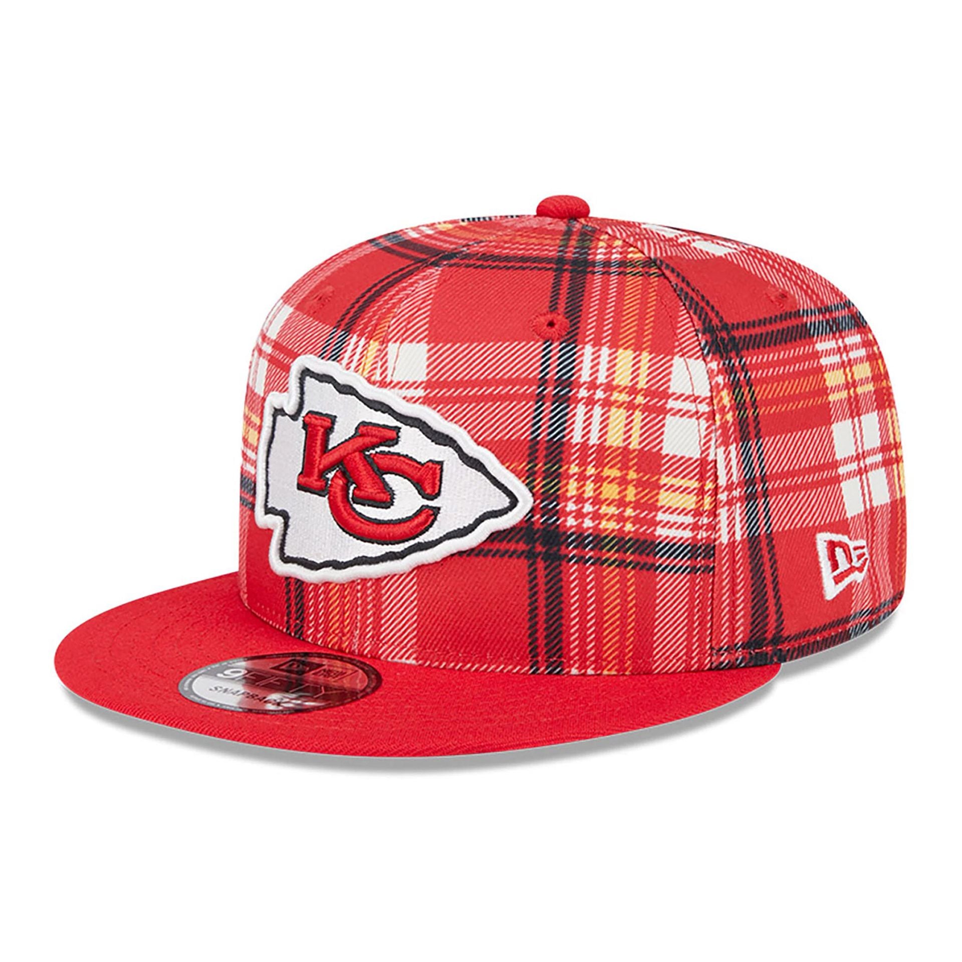 This is a Kansas City Chiefs NFL Sideline 2024 Red 9FIFTY Snapback Cap 1