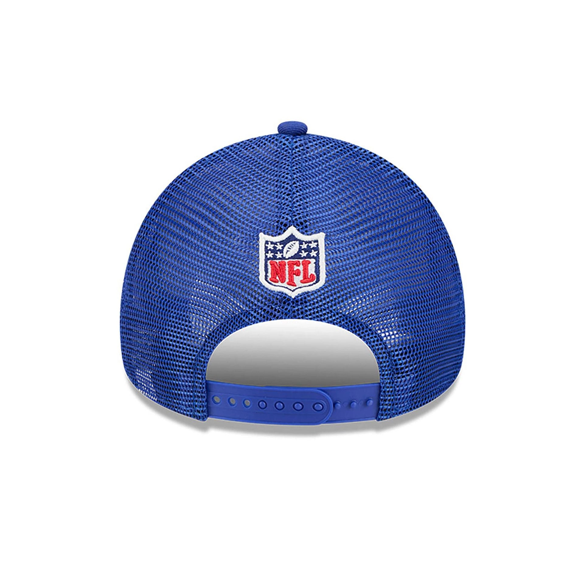 This is a Buffalo Bills NFL Sideline 2024 Historic Blue 9FORTY A-Frame Adjustable Cap 4