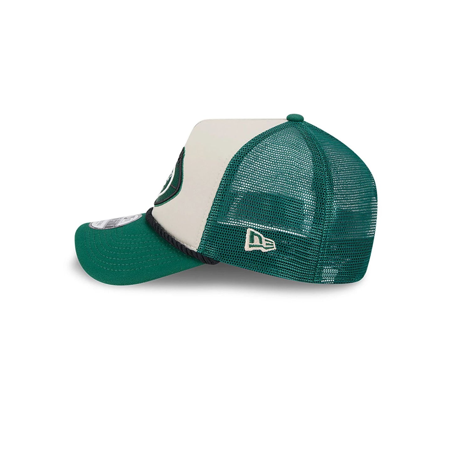 This is a New York Jets NFL Sideline Historic Green 9FORTY A-Frame Adjustable Cap 7