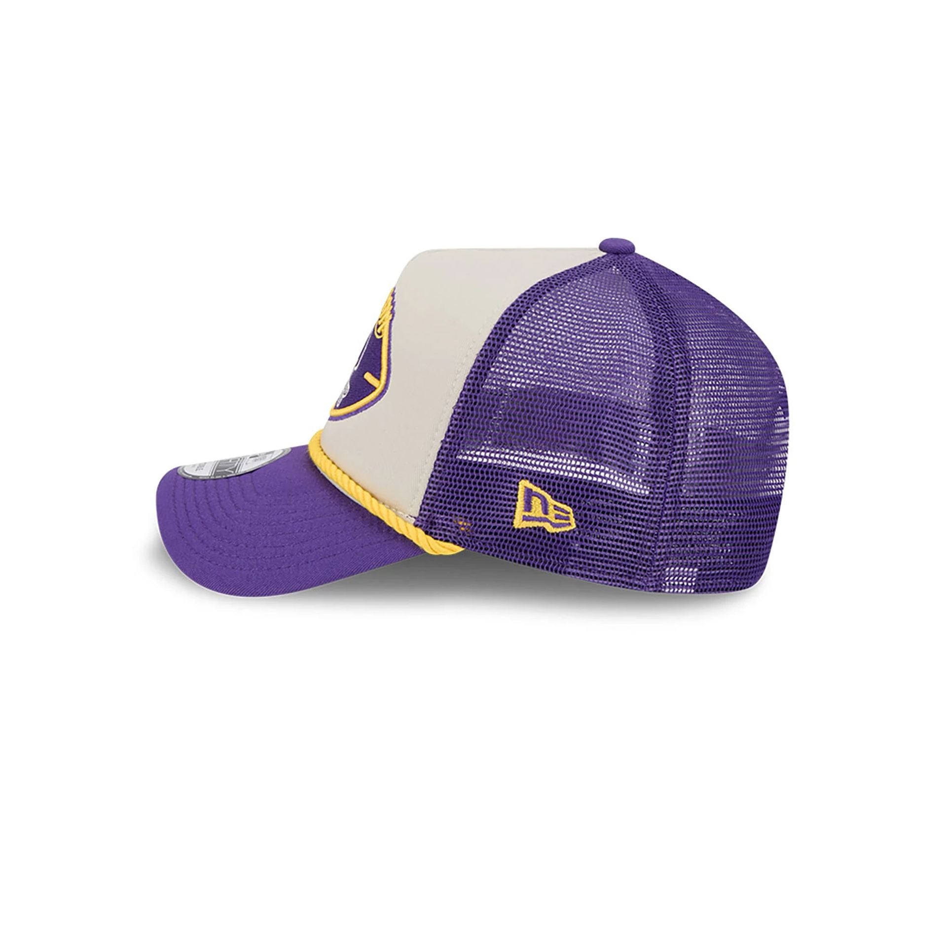 This is a Minnesota Vikings NFL Sideline 2024 Historic Purple 9FORTY A-Frame Adjustable Cap 7