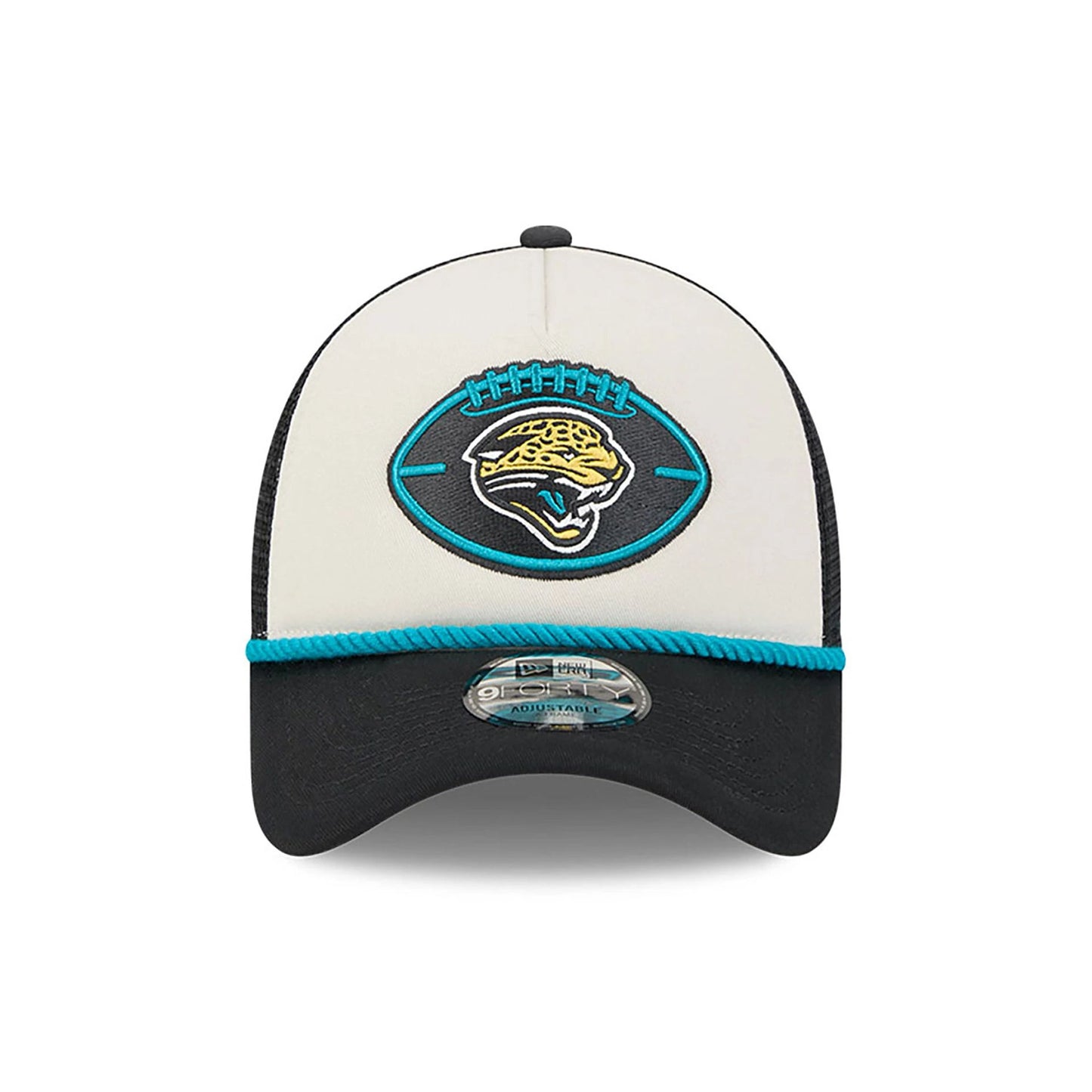 This is a Jacksonville Jaguars NFL Sideline Historic Black 9FORTY A-Frame Adjustable Cap 2