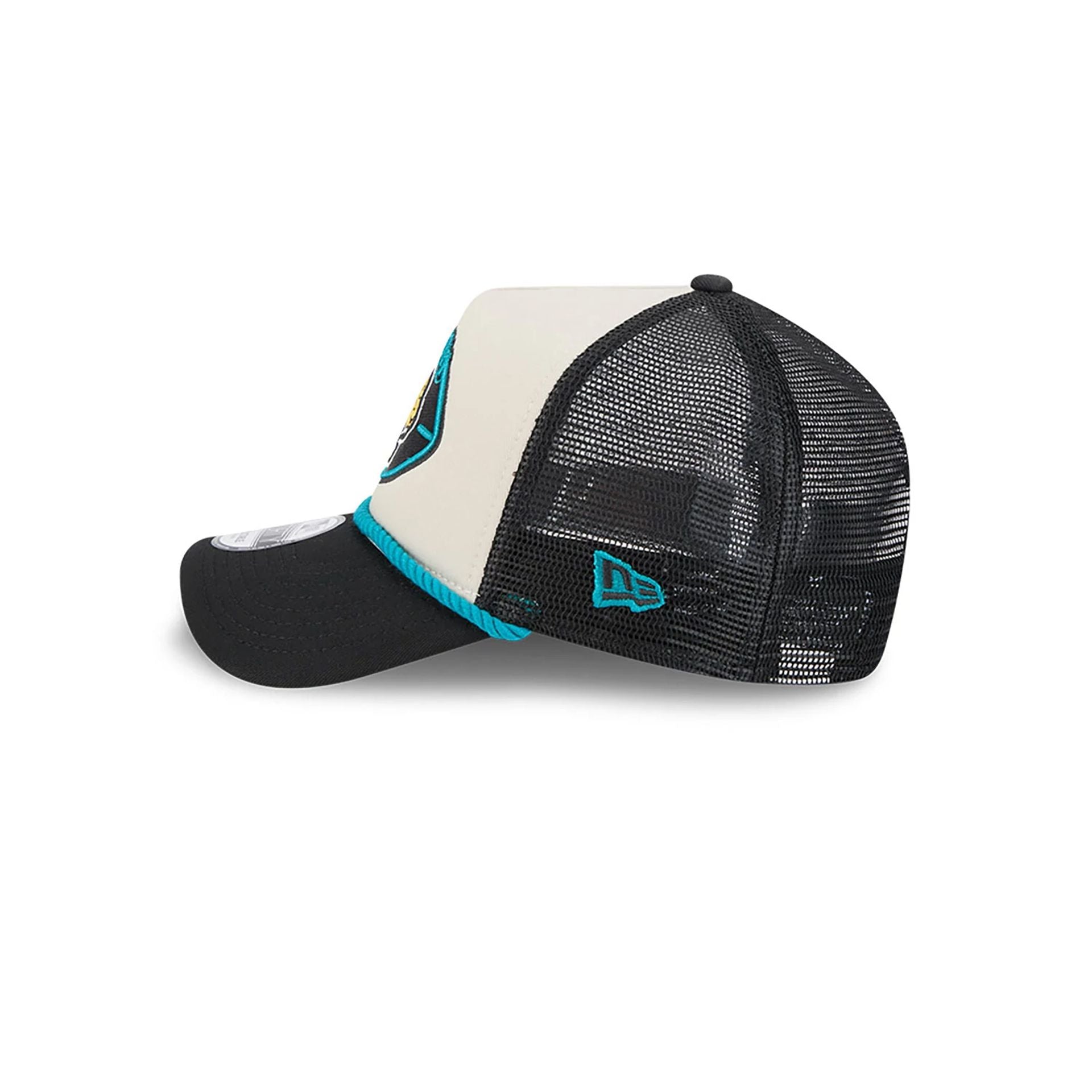 This is a Jacksonville Jaguars NFL Sideline Historic Black 9FORTY A-Frame Adjustable Cap 7