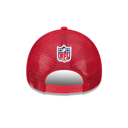 This is a San Francisco 49ers NFL Sideline 2024 Historic Red 9FORTY A-Frame Adjustable Cap 5