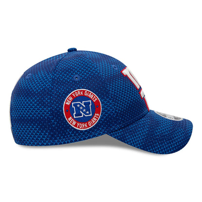 This is a New York Giants Youth NFL Sideline 2024 Blue 9FORTY Stretch Snap Cap 6