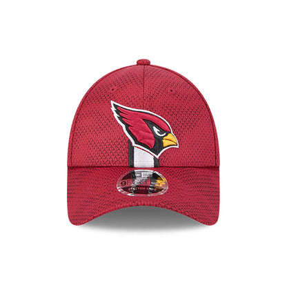 This is a Arizona Cardinals NFL Sideline 2024 Dark Red 9FORTY Stretch Snap Cap 2