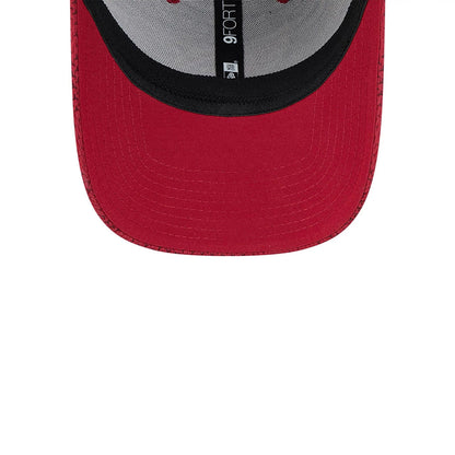 This is a Arizona Cardinals NFL Sideline 2024 Dark Red 9FORTY Stretch Snap Cap 4