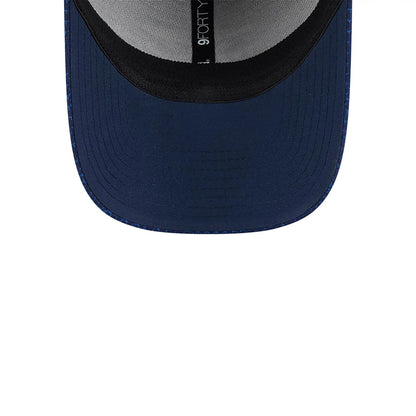 This is a Dallas Cowboys NFL Sideline 2024 Dark Blue 9FORTY Stretch Snap Cap 4