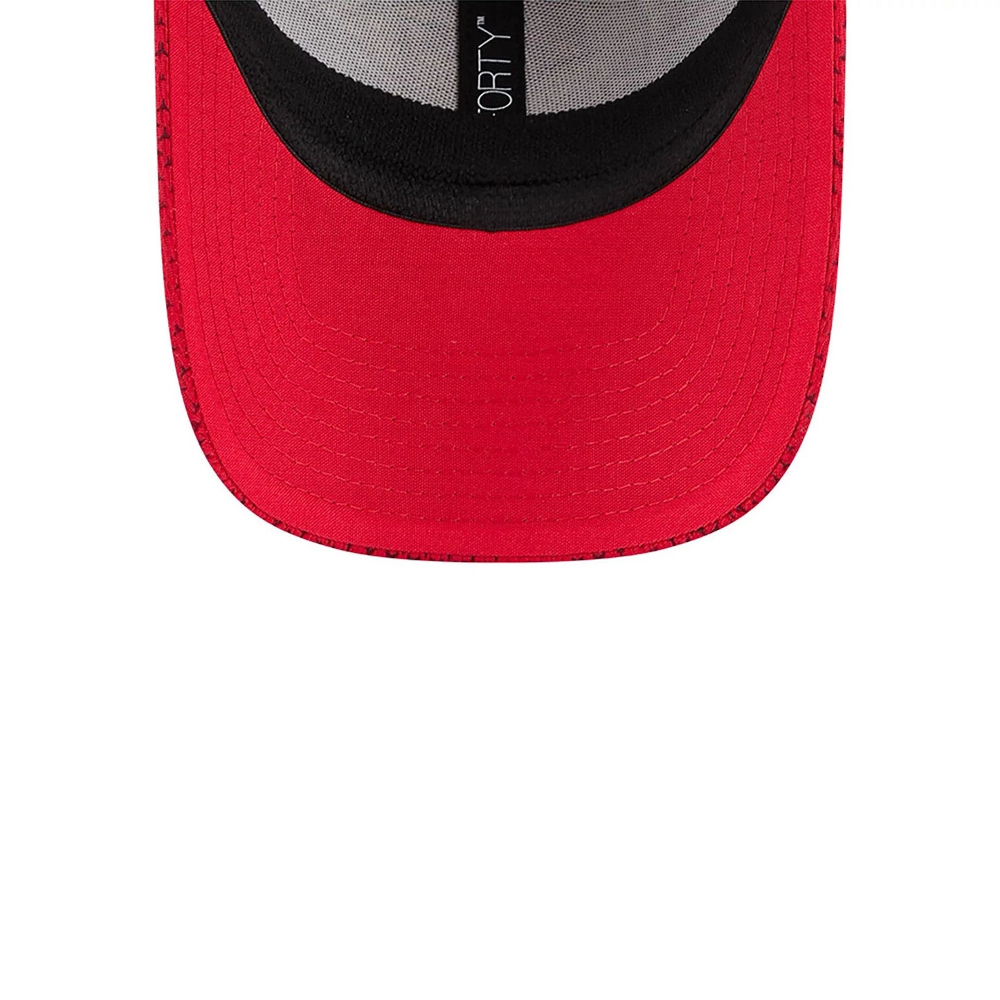 This is a Kansas City Chiefs NFL Sideline 2024 Red 9FORTY Stretch Snap Cap 4