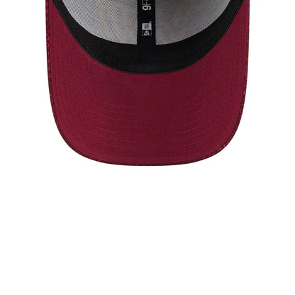 This is a Washington Commanders NFL Sideline 2024 Dark Red 9FORTY Stretch Snap Cap 4