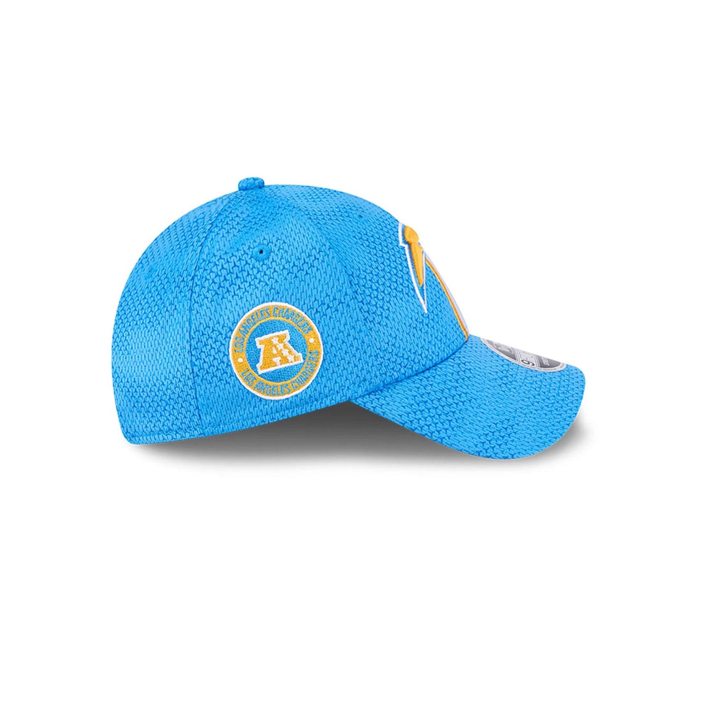 This is a LA Chargers NFL Sideline 2024 Blue 9FORTY Stretch Snap Cap 6