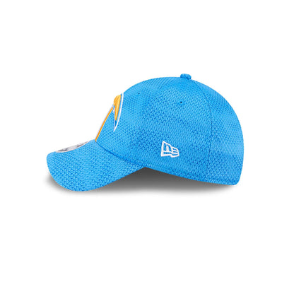 This is a LA Chargers NFL Sideline 2024 Blue 9FORTY Stretch Snap Cap 7