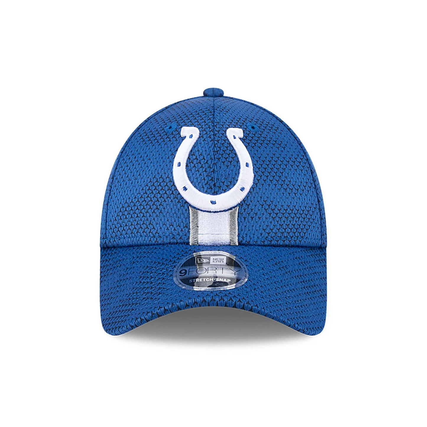 This is a Indianapolis Colts NFL Sideline 2024 Blue 9FORTY Stretch Snap Cap 2