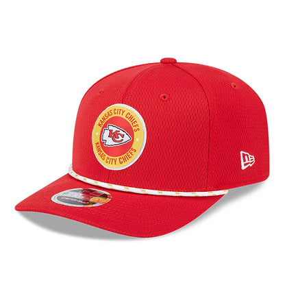 This is a Kansas City Chiefs NFL Sideline 2024 Red 9SEVENTY Stretch Snap Cap 3