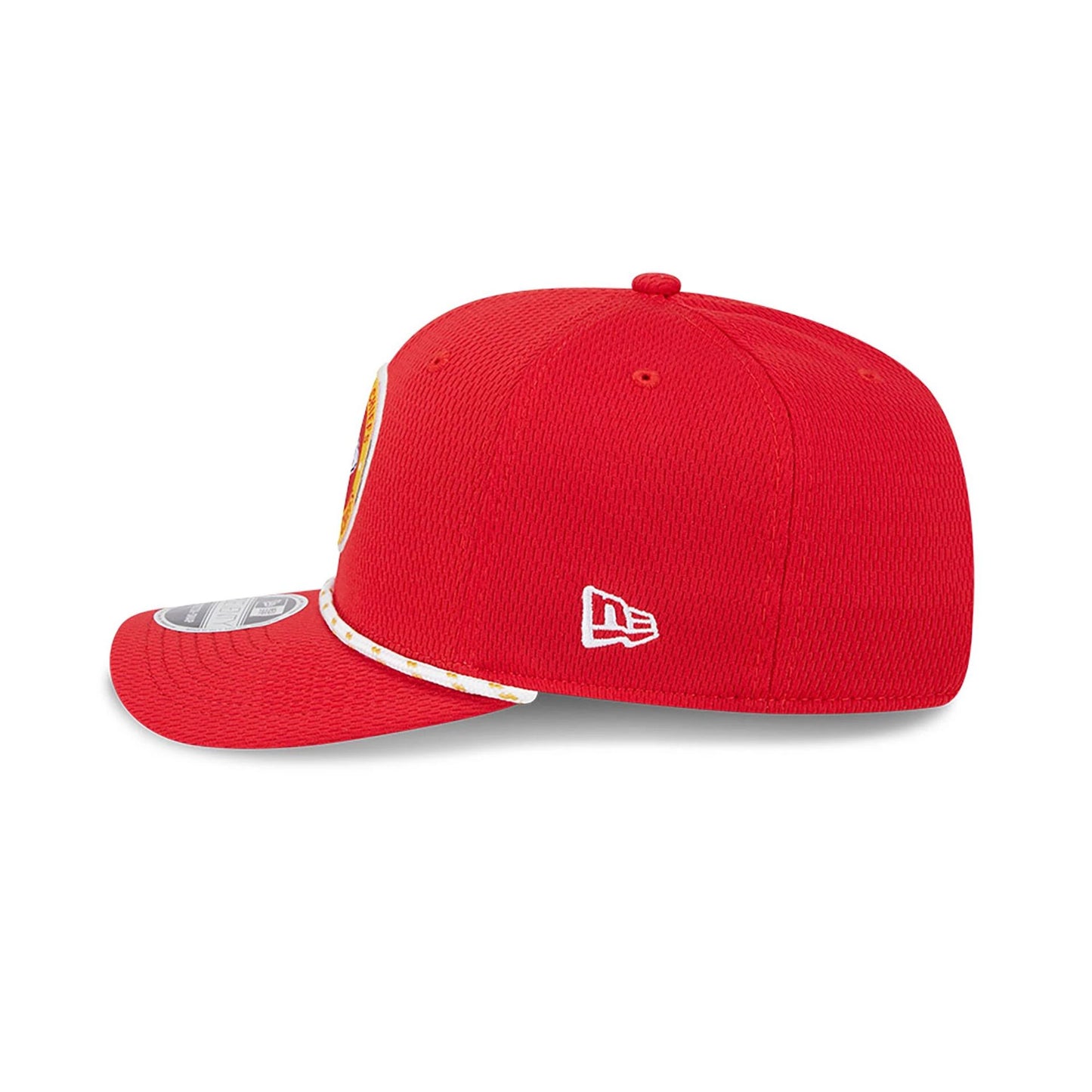 This is a Kansas City Chiefs NFL Sideline 2024 Red 9SEVENTY Stretch Snap Cap 7