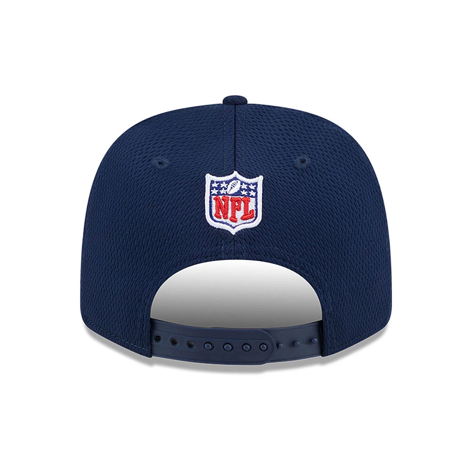 This is a Seattle Seahawks NFL Sideline 2024 Dark Blue 9SEVENTY Stretch Snap Cap 5