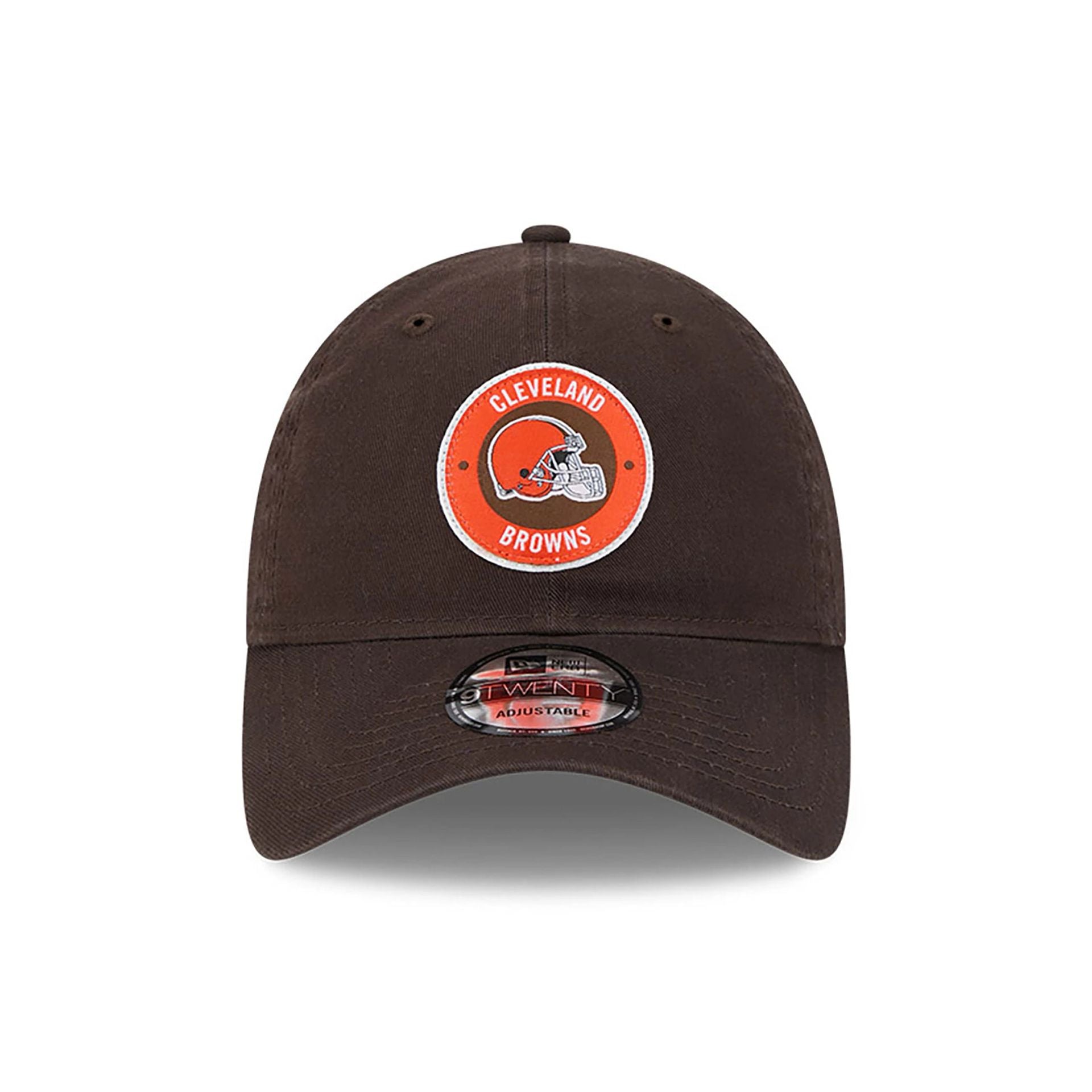 This is a Cleveland Browns NFL Sideline 2024 Dark Brown 9TWENTY Adjustable Cap 2