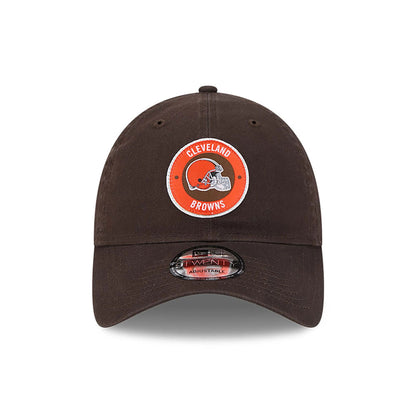 This is a Cleveland Browns NFL Sideline 2024 Dark Brown 9TWENTY Adjustable Cap 2