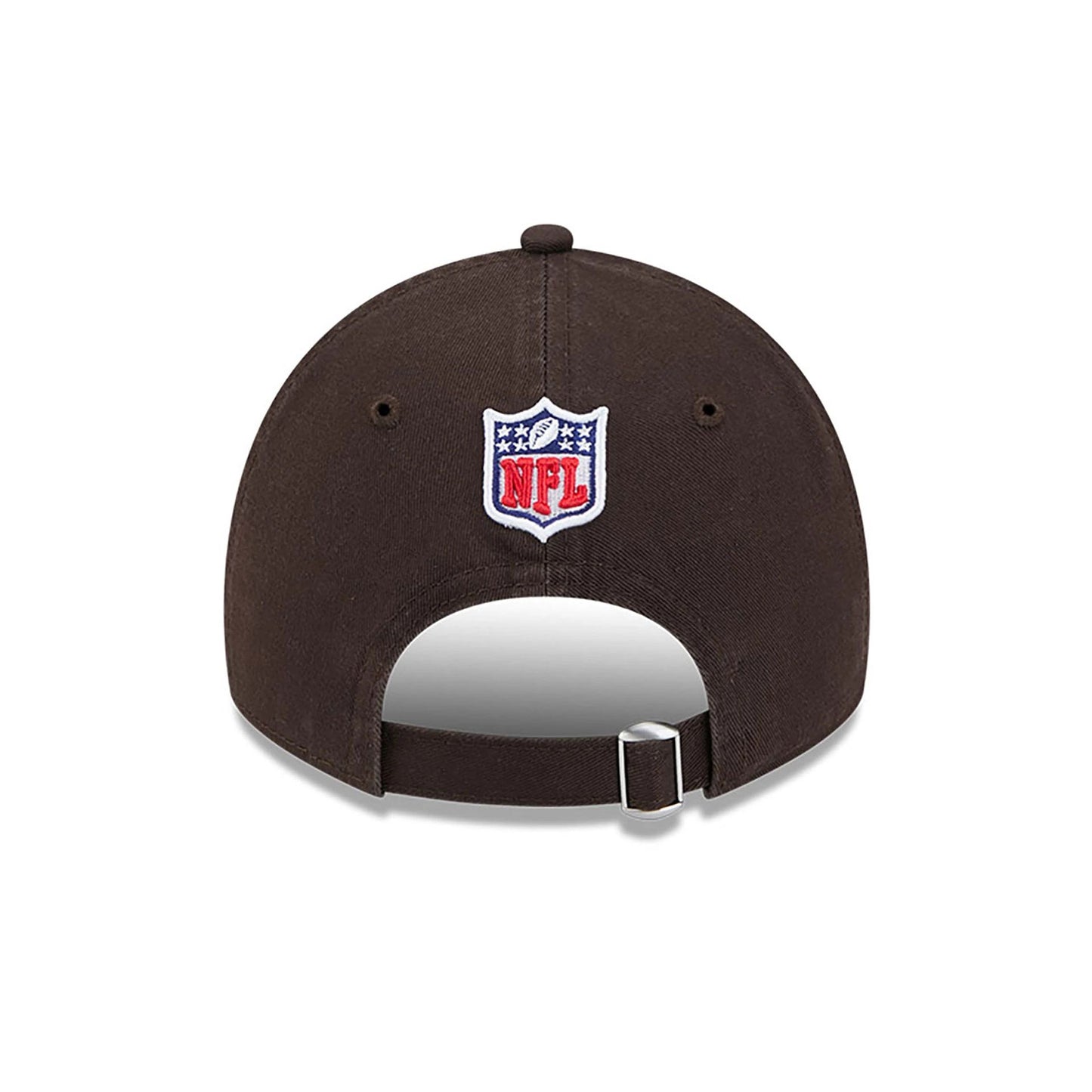 This is a Cleveland Browns NFL Sideline 2024 Dark Brown 9TWENTY Adjustable Cap 5