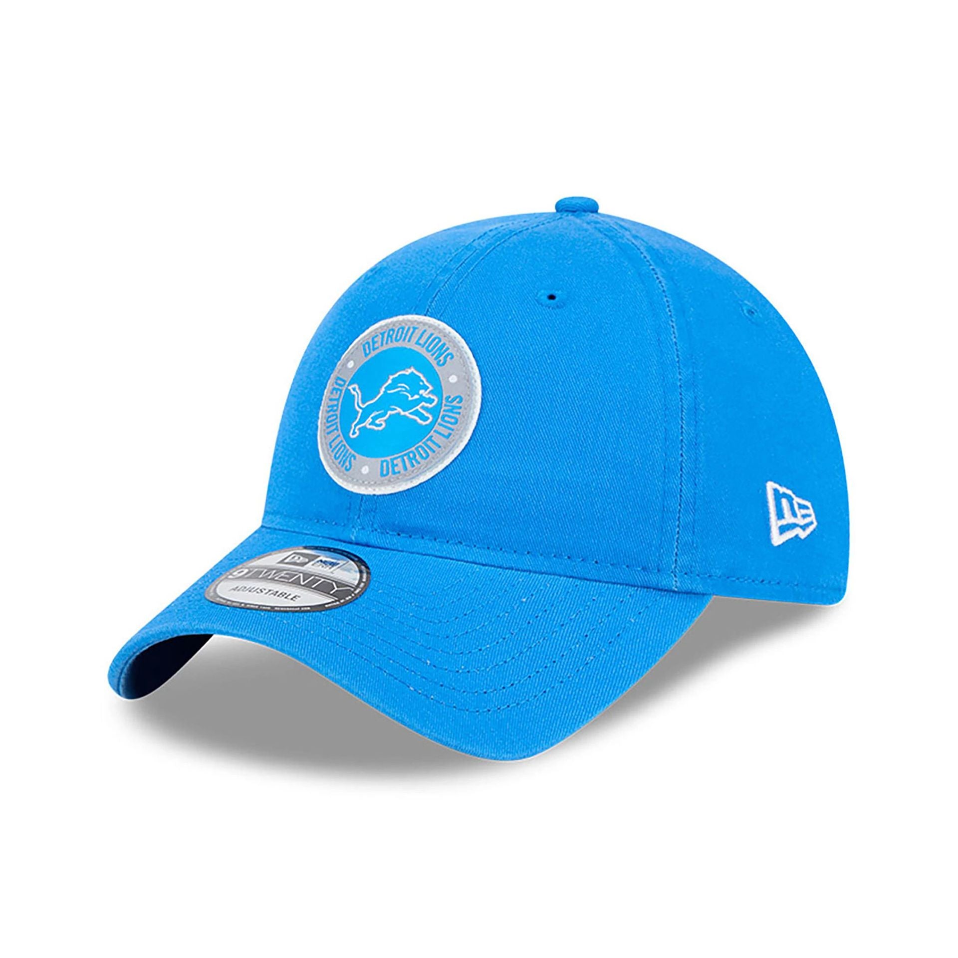 This is a Detroit Lions NFL Sideline 2024 Blue 9TWENTY Adjustable Cap 3