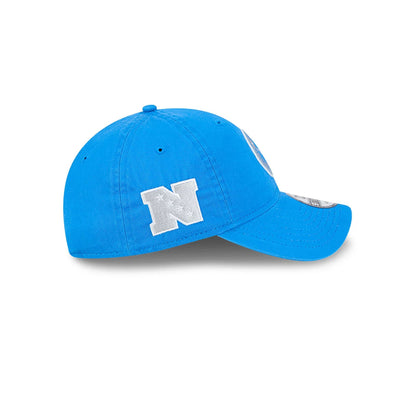 This is a Detroit Lions NFL Sideline 2024 Blue 9TWENTY Adjustable Cap 6