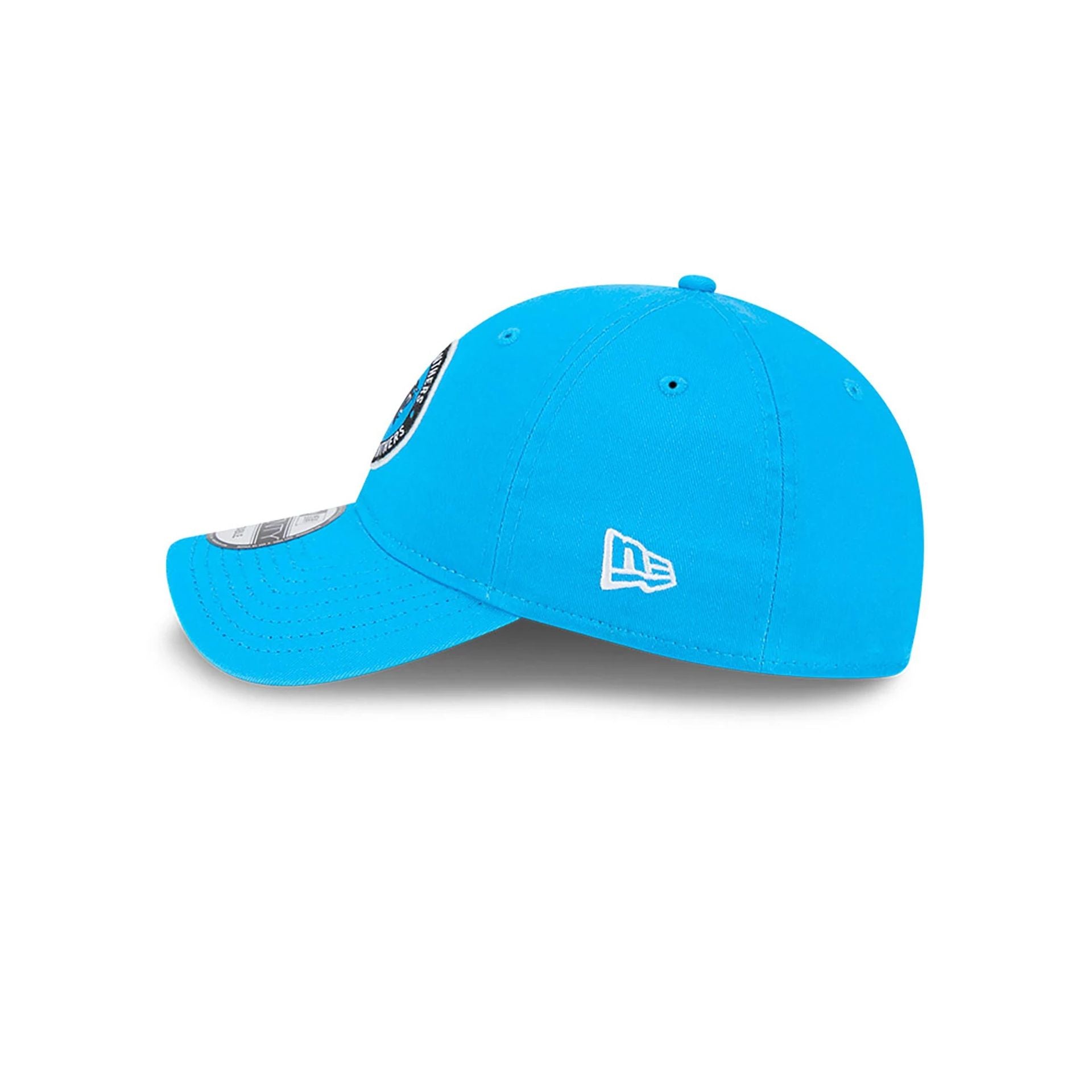 This is a Carolina Panthers NFL Sideline 2024 Blue 9TWENTY Adjustable Cap 7