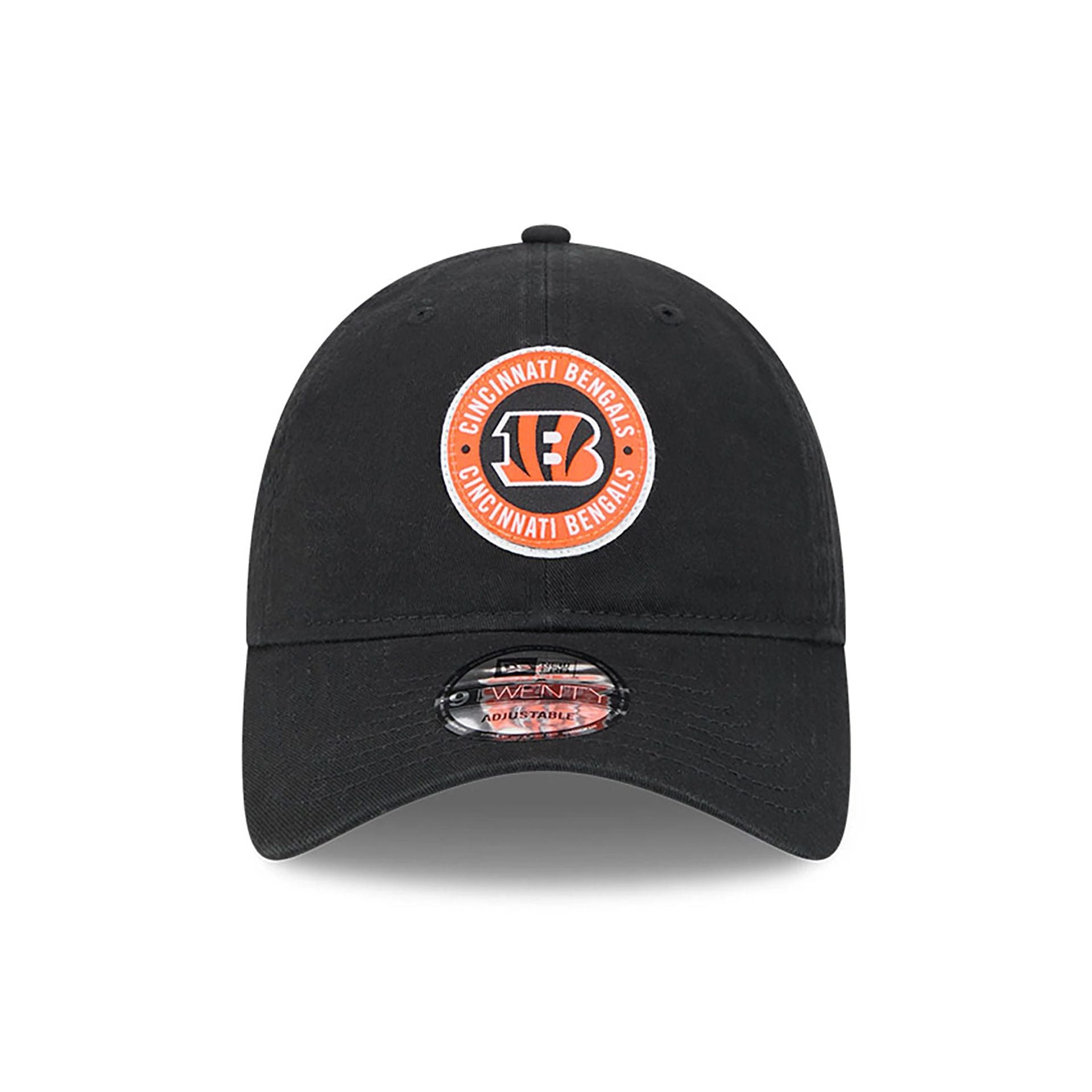 This is a Cincinnati Bengals NFL Sideline 2024 Black 9TWENTY Adjustable Cap 2