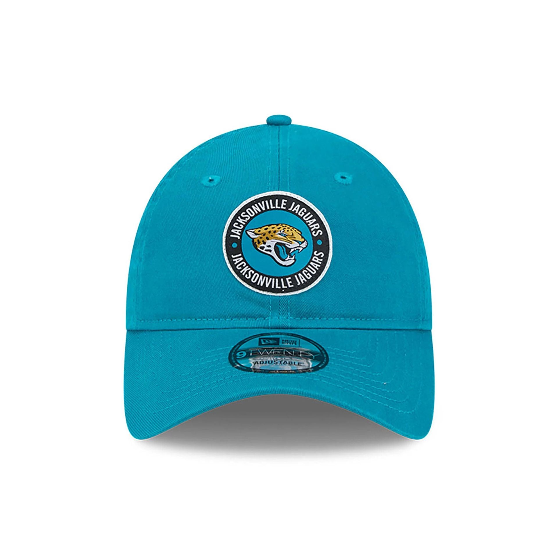 This is a Jacksonville Jaguars NFL Sideline 2024 Turquoise 9TWENTY Adjustable Cap 2