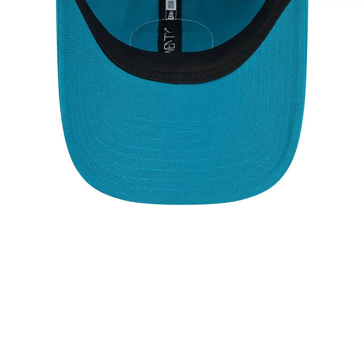 This is a Jacksonville Jaguars NFL Sideline 2024 Turquoise 9TWENTY Adjustable Cap 4