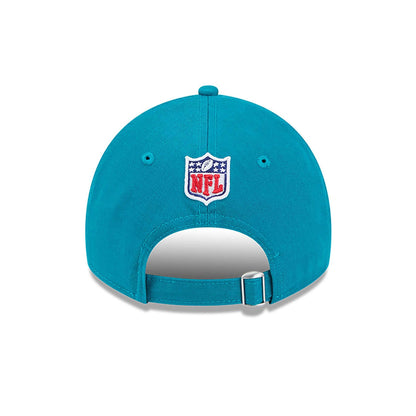 This is a Jacksonville Jaguars NFL Sideline 2024 Turquoise 9TWENTY Adjustable Cap 5