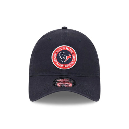 This is a Houston Texans NFL Sideline 2024 Navy 9TWENTY Adjustable Cap 2