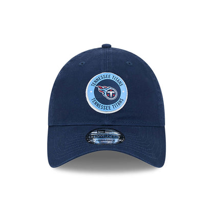 This is a Tennessee Titans NFL Sideline 2024 Dark Blue 9TWENTY Adjustable Cap 2