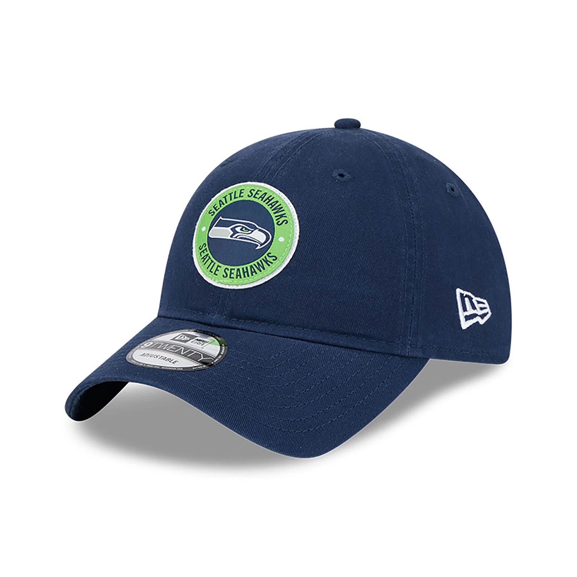 This is a Seattle Seahawks NFL Sideline 2024 Dark Blue 9TWENTY Adjustable Cap 3