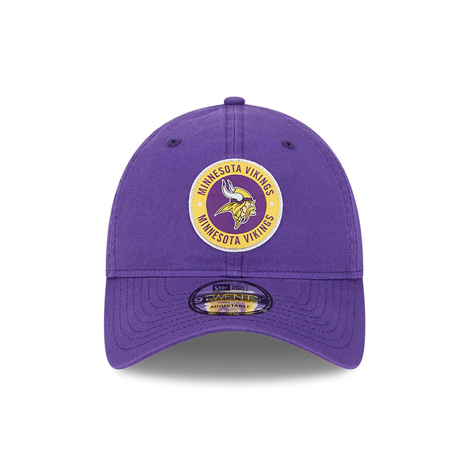 This is a Minnesota Vikings NFL Sideline 2024 Purple 9TWENTY Adjustable Cap 2