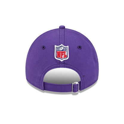 This is a Minnesota Vikings NFL Sideline 2024 Purple 9TWENTY Adjustable Cap 5